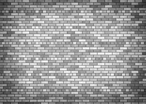 Grey brick wall. Illustrazione stock