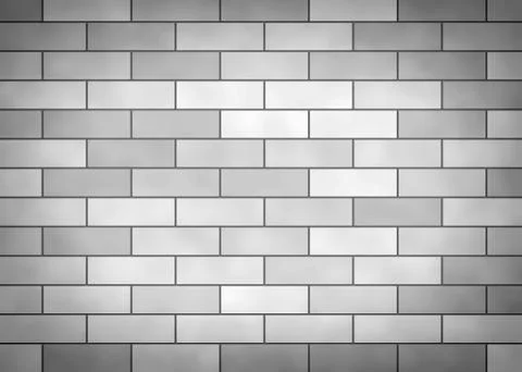 Grey brick wall. Stock Illustration