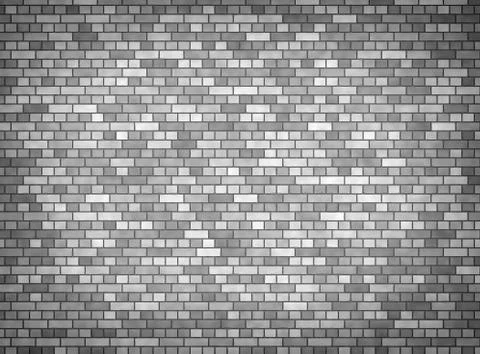Grey brick wall. Stock Illustration