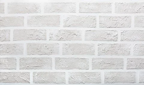 Grey brick wall imitation texture. White and beige plaster background. Stock Illustration