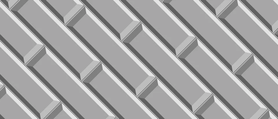 Grey brick wall pattern for kitchen and bathroom. Modern backdrop. Grey cover 스톡 일러스트