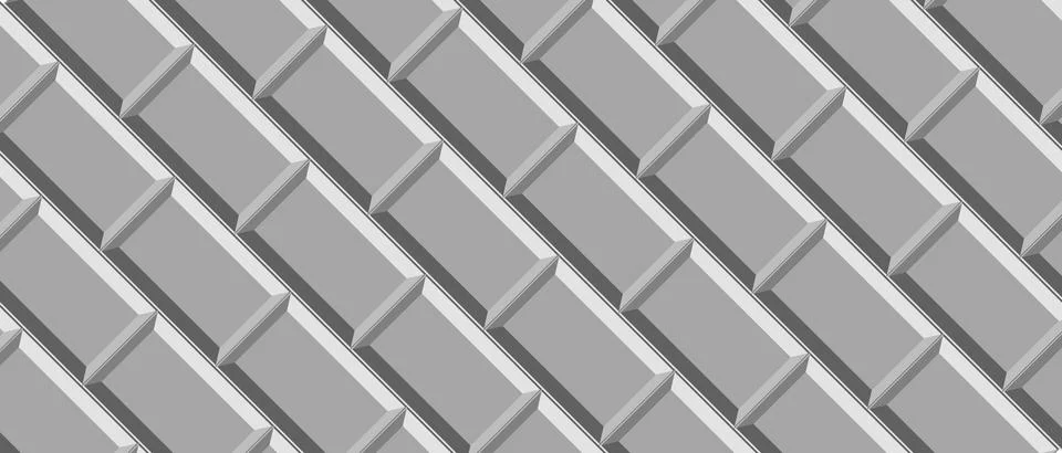 Grey brick wall pattern for kitchen and bathroom. Modern backdrop. Grey cover  Stock Illustration