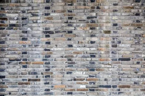 Grey brick wall Stock Photos