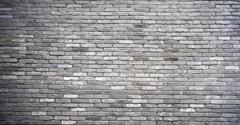 Grey brick wall Stock Photos