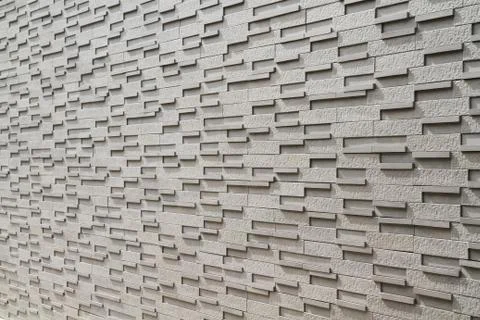 Grey brick wall texture or background Stock Photos