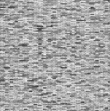 Grey brick wall texture seamless pattern creating a background Illustrazione stock