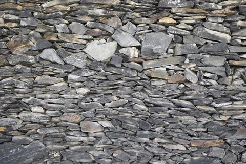 Grey bricks slate texture background Stock Photos