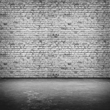 Grey bricks wall 3d rendering Illustrazione stock