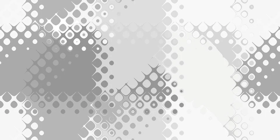 Grey bright bubbles geometric surface. Rounded cells grid background. Bubbl.. Illustrazione stock