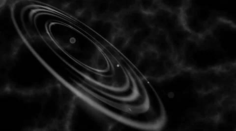 Grey Bright Rings With Light Reflections And Veil Stock Footage 46596222