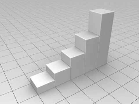 Grey business graph 库存插图