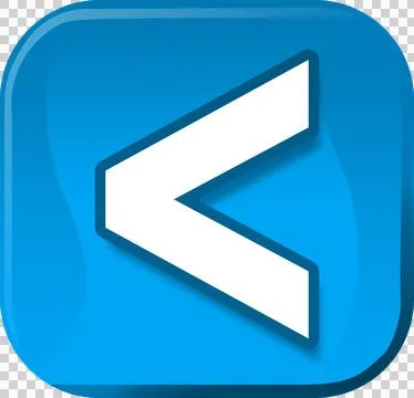 Grey button of less than symbol Stock Photos