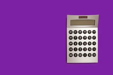 Grey calculator Stock Photos