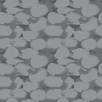 Grey Camouflage Abstract Seamless Pattern Background Stock Illustration