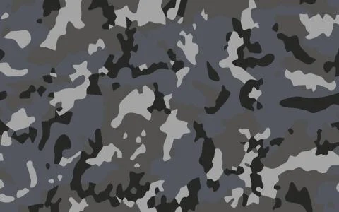 Grey Camouflage Texture Vector Graphic Background Stock Illustration