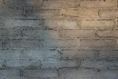 Grey cement brick texture wall for background. Stock Photos