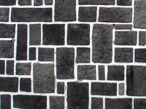 Grey cement brick wall background Stock Photos
