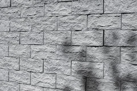 Grey ceramic block wall. Blocks of expanded clay concrete in a section. The Stock Photos