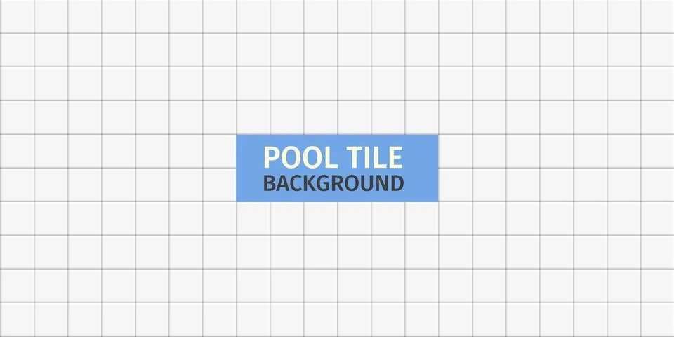 Grey ceramic tile pattern background. Minimal seamless pool mosaic surface. Illustrazione stock