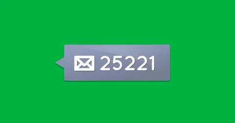 Grey chat box with numbers 4k 스톡 일러스트