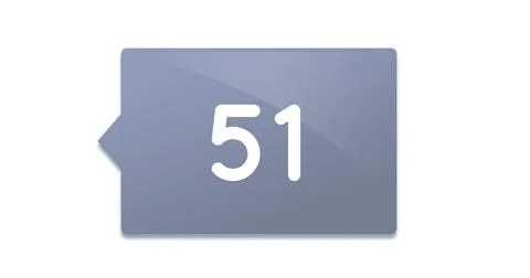 Grey chat box with numbers 4k Stock Illustration
