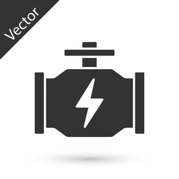 Grey Check engine icon isolated on white background. Vector イラスト素材