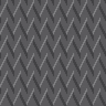 Grey Chevron Knitting Grid seamless pattern desig Stock Illustration
