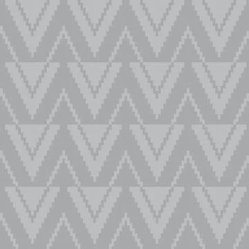 Grey Chevron Knitting Grid seamless pattern design Ilustración de archivo