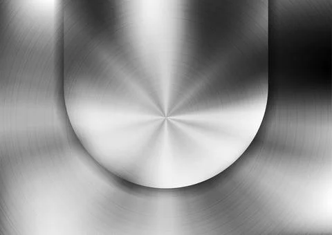 Grey chrome metallic geometric textural abstract background Stock Illustration
