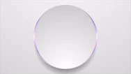 Grey Circle With Violet Light Abstract Tech Motion Background Stock Footage