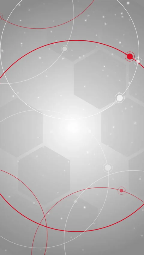 Grey circles dots loop pattern. Animation of movement of atoms in a circle. Stock Footage 271152115