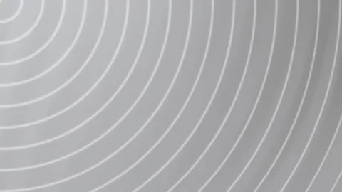 Grey Circular Line Pattern Background Loop. Video stock 286433923