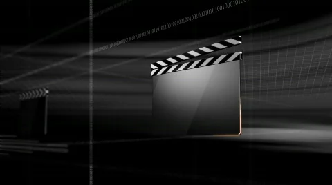 GREY CLAP-STICK Stock Footage 827588