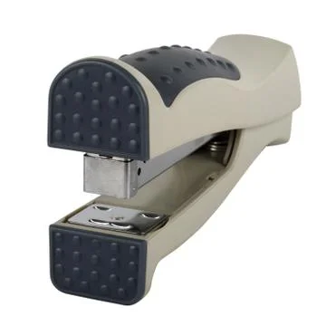 Grey clerical stapler Stock Photos