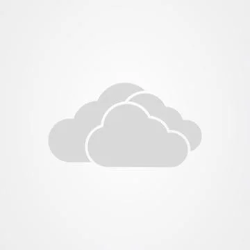 Grey cloud icon vector design Stockillustratie