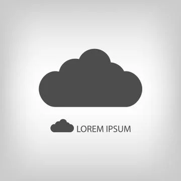 Grey cloud Stock Illustration
