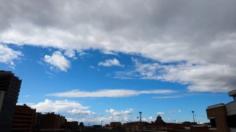 Grey Cloud Over Bologna 库存影片 125906035