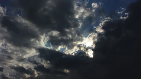 Grey clouds 9 Video stock 3263140