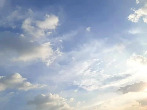Grey clouds on the blue sky 스톡 사진