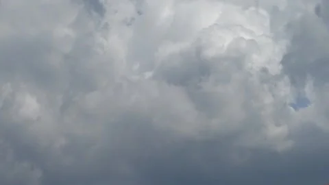 Grey clouds full screen close up timelapse Stock Footage 159074030
