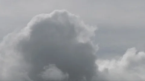 Grey clouds passing left Video stock 98041042