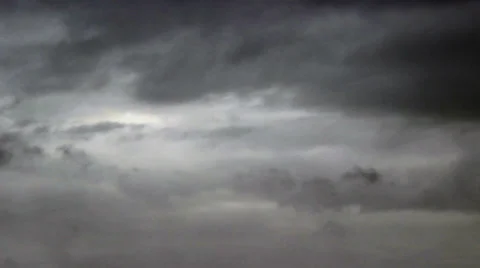 Grey clouds realtime colour corrected Stock Footage 36079529