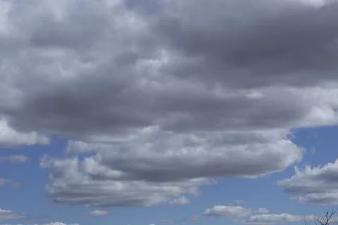 Grey Clouds in the Sky Stock Photos