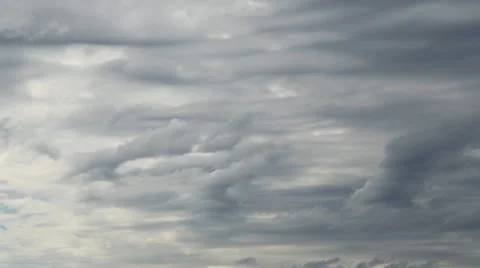 Grey clouds time lapse Stock Footage 12391181