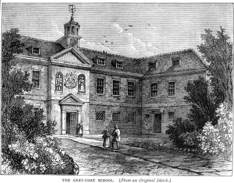 The Grey Coat School Stock Illustration