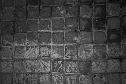Grey Cobblestone on the pavement Stock Photos