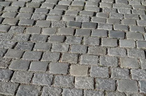 Grey cobblestones texture Stock Photos