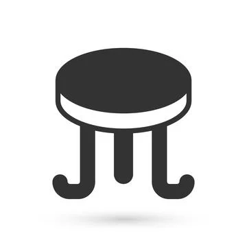 Grey Coffee table icon isolated on white background. Street cafe. Vector Illustrazione stock