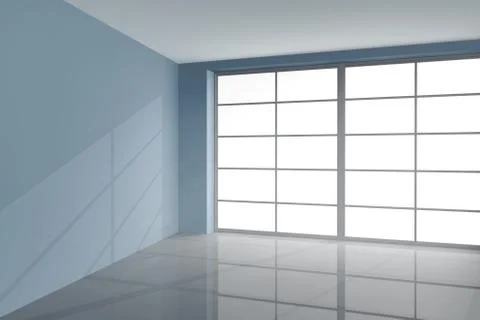 Grey colored room Illustrazione stock