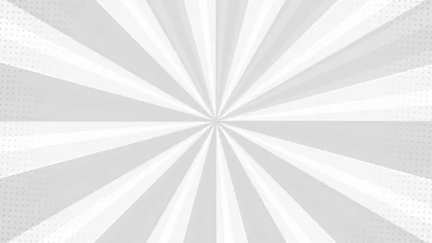 Grey Comic Book Sunburst Loop - HD Video Vídeo Stock 339247892